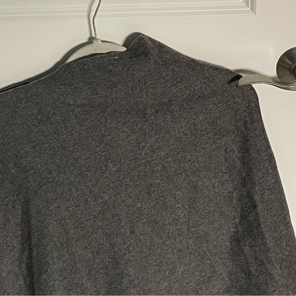 New! Red Envelope 100% cashmere Poncho dark gray nwot 47130 - Picture 5 of 16